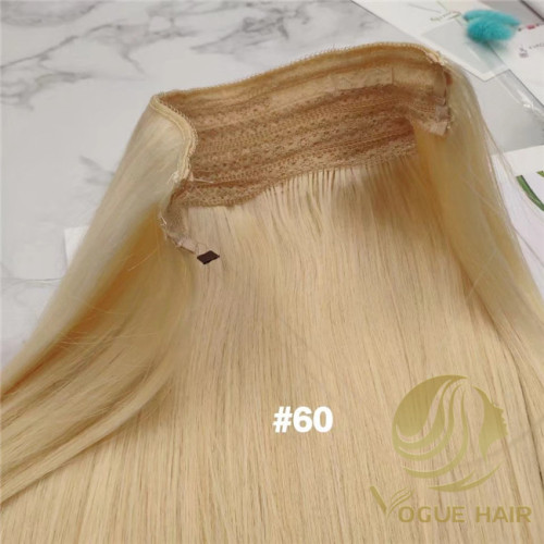 Custom #60 halo hair extensions