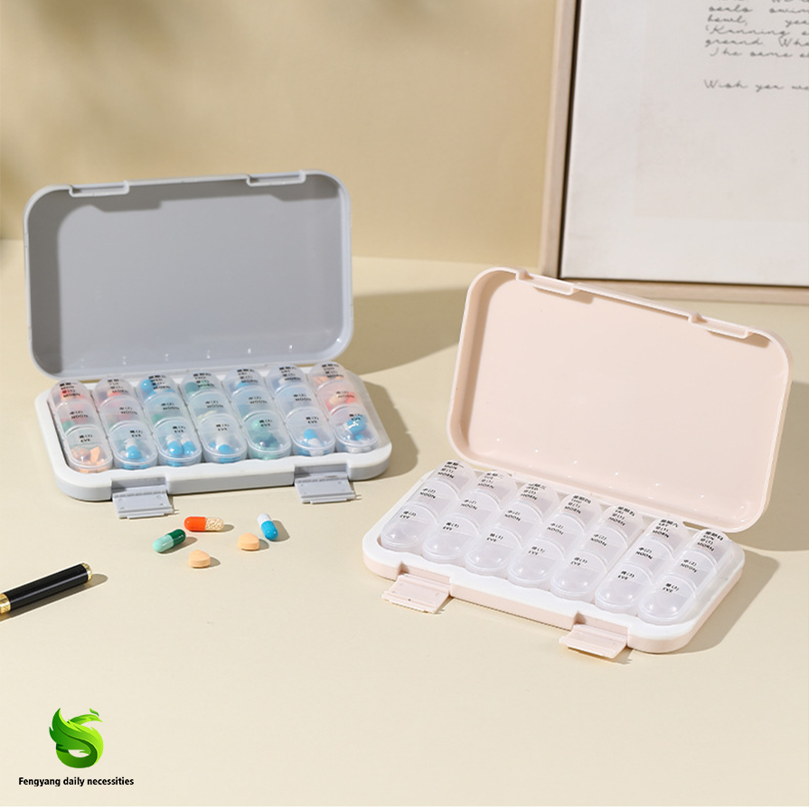 Compact Daily Medicine Dispenser with Extra Inner Pack