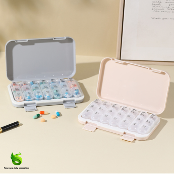 Compact Daily Medicine Dispenser with Extra Inner Pack