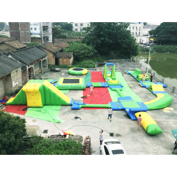 Outdoor Adult Inflatable Water Park: Commercial Aqua Mobile Floating Park