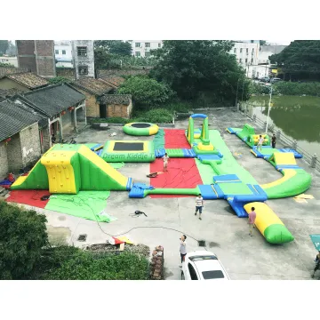 Outdoor Adult Inflatable Water Park: Commercial Aqua Mobile Floating Park