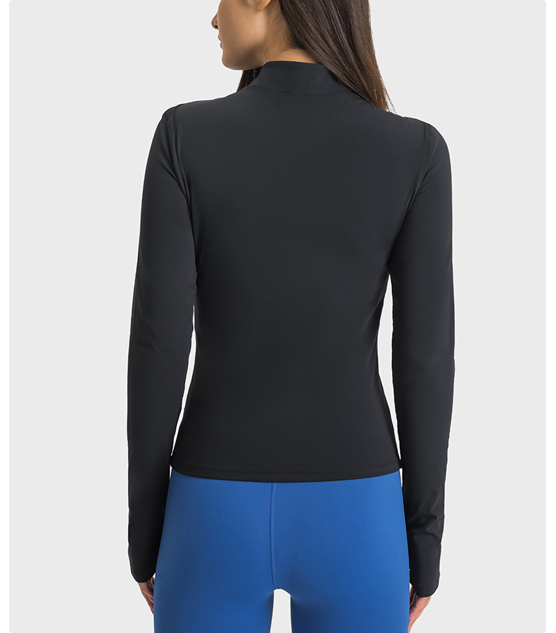 black equestrian long sleeve women