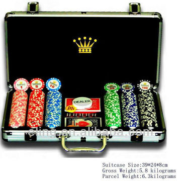 14g Poker chip Set(200/300/500) in Aluminum Case