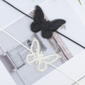 Black White Lace Butterfly Choker Cup Short Pendant Necklace for Girls Women