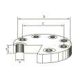 B16.9 Flange cego de aço cartonado