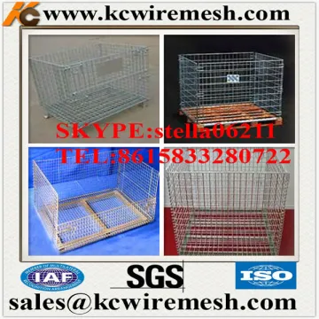 Here!!! Factory!!!!!!! KangChen foldable galvanized wire mesh container