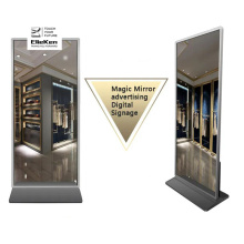 Espelho inteligente de sinalização digital para publicidade no banheiro