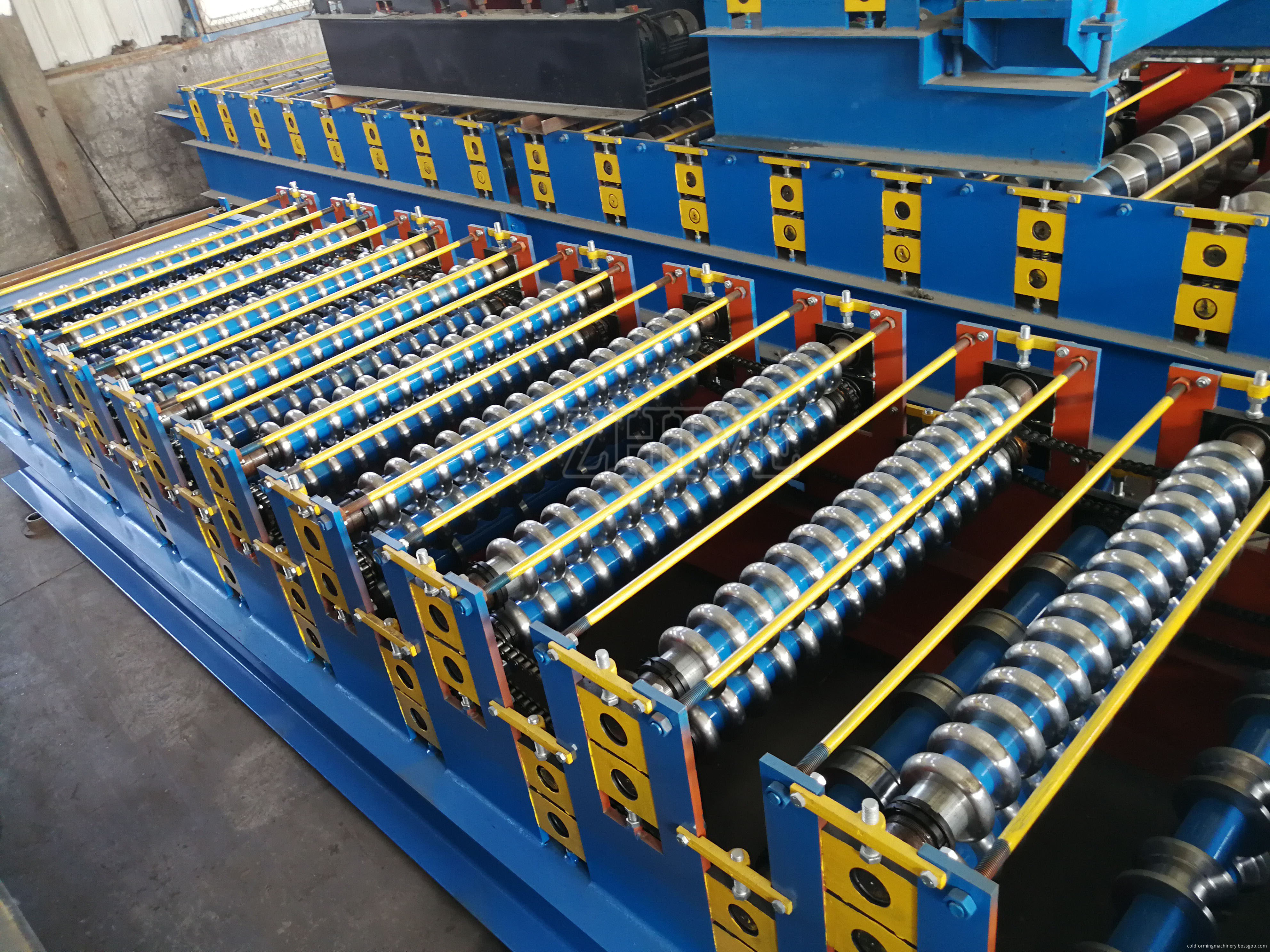 Automatic Double Layer Roofing Tiles Roll Forming Machine