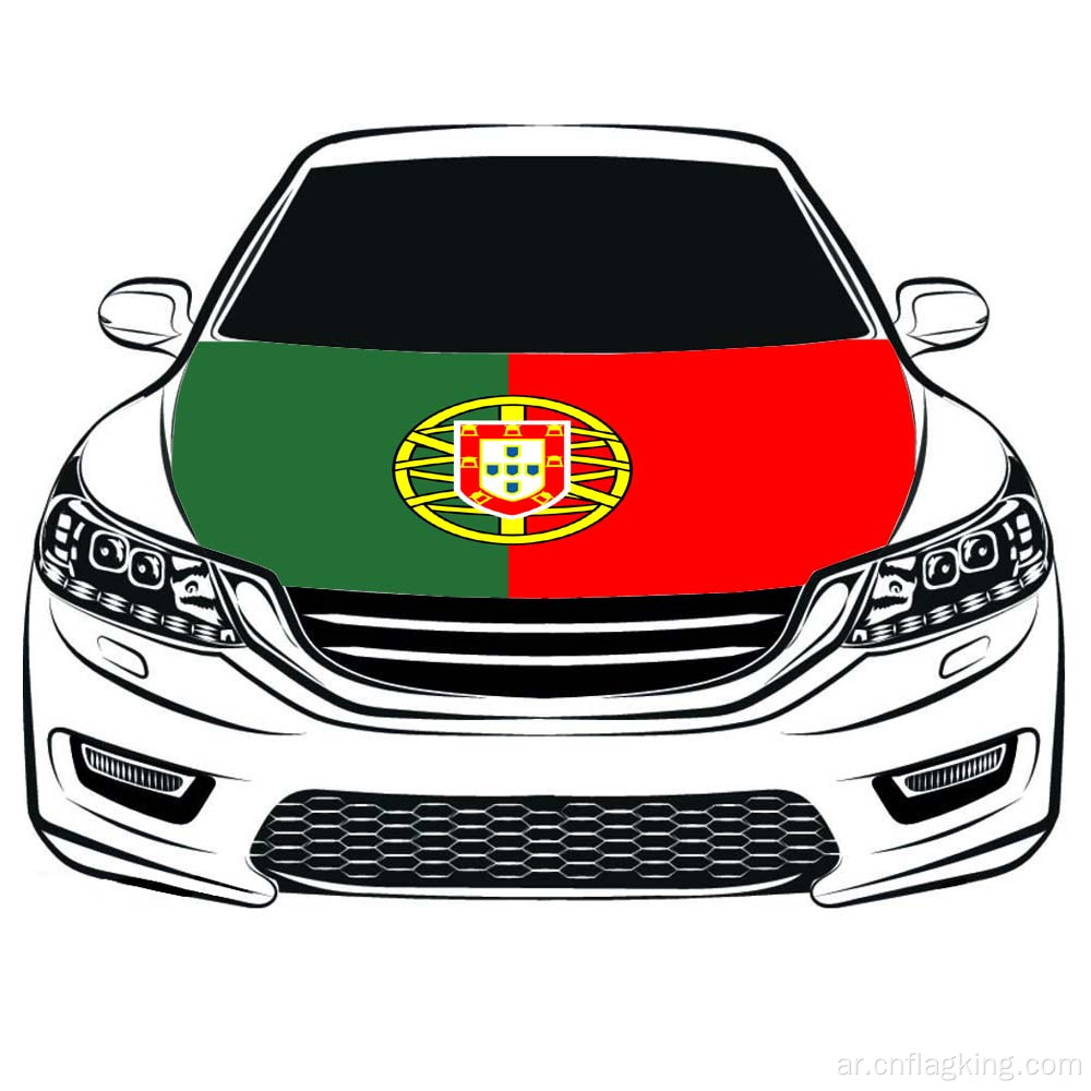 كأس العالم 100 * 150 سنتيمتر البرتغال العلم غطاء السيارة العلم الأقمشة المرنة يمكن غسلها