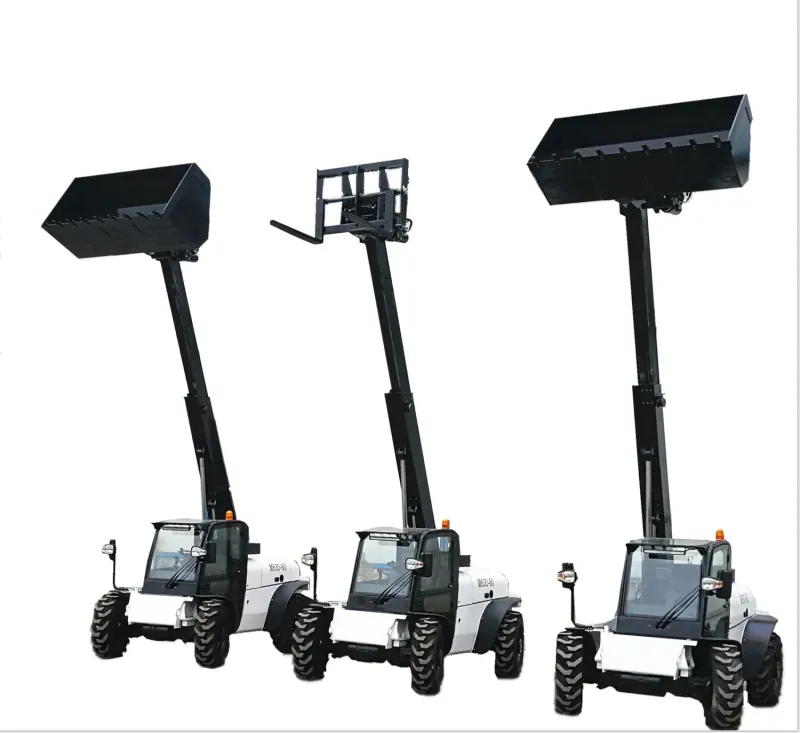 Telescopic Telehandler 3 Ton 4X4 with Fork and Bucket