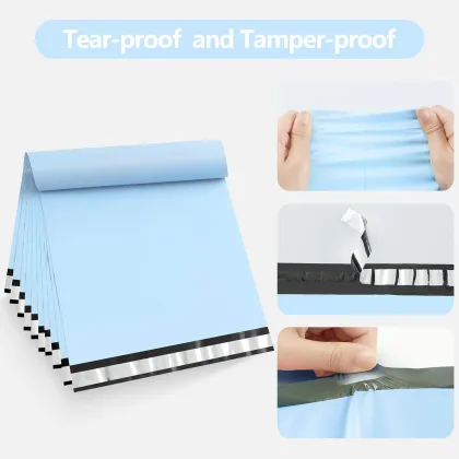 Custom Compostable Poly Mailer Bags Biodegradable Postage Bags 6x9 Envelopes - Green with Logo