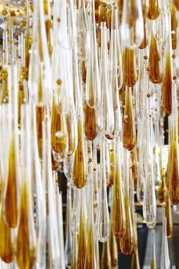 Empire gold chandelier glass modern