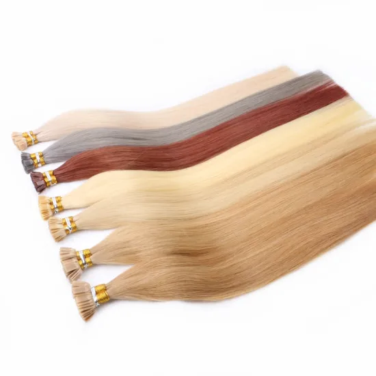 HARMONY 50g 22" 1g/pc Italian keratin granules hair cuticle intact raw virgin remy flat tip human hair extensions
