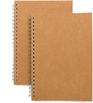 Soft Cover Spiral Notebook Journal Blank Sketch Book Pad Wire Bound Memo Notepad Diary
