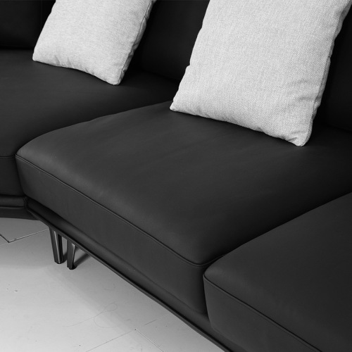 Sofa Kulit Lengkung Minimalis Itali
