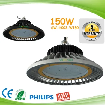 130ml 5 years warranty ufo led high bay light industrial light