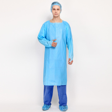 Vestido de proteção descartável médico para cirurgia