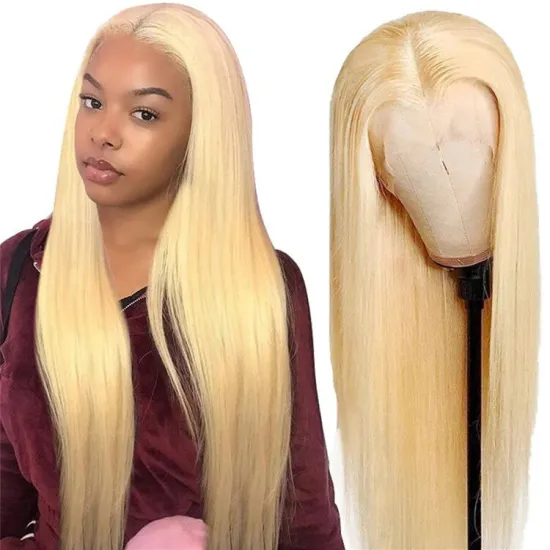 Best 613 Virgin Hair 13x4 Transparent Lace Front Wig Vendors Custom Women Wigs Human Hair Blonde Wigs Front Lace