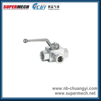 Khb3k-g Series 2 Postion 3 Way High Pressure Ball Valve 