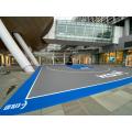 Enlio interlock badminton court lantai badminton udara luar