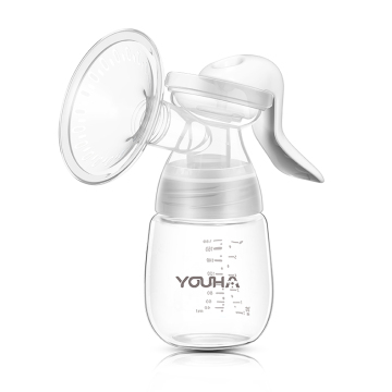 YOUHA Lightweight Manual Baby Breast Pump with PPSU Feeding Bottle: High-Quality, Portable, Food-Grade Solution