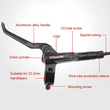 Mountain Bike Brake Components: Disc Oil, Calipers, and Clamps for Front and Rear Brakes