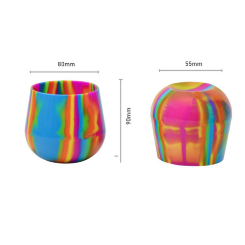 Custom Mix-Color Silicon Unbreakable Weinglas
