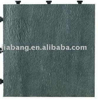 Interlocking Flooring tilewith PE base, slate tile