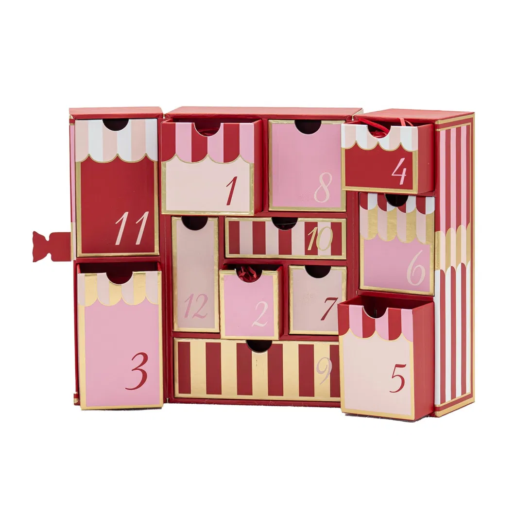 Manufacturer Sale Custom Cardboard Chocolate Gift Box Advent Calendar Box