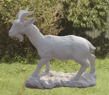 garden goat stone statue