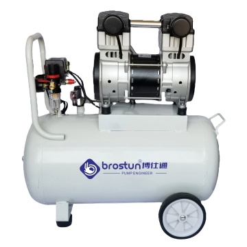 Silent 50 Litre Oil-Free Portable Air Compressor with Two Pole Motor for Painting and Spraying