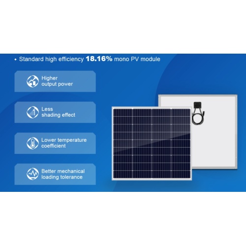 Enhanced Performance Small Solar Panel 100W Monocrystalline Solar Panel