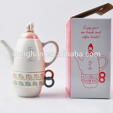 Porcelain stackable Tea Set