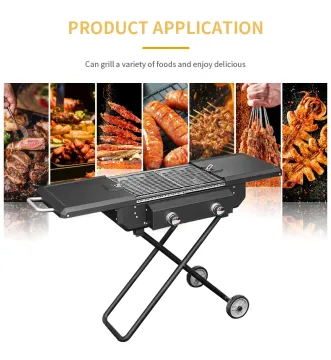 Good Quality Professional stainless steel bbq grill  Portable BBQ Gas Grill Folding gas bbq grill