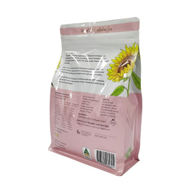 Fermeture à glissière compostable réutilisable de sac d&#39;emballage alimentaire de casse-croûte de tirette