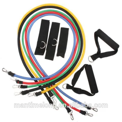 fitness resistance bands latex resistance bands 11pcs/set