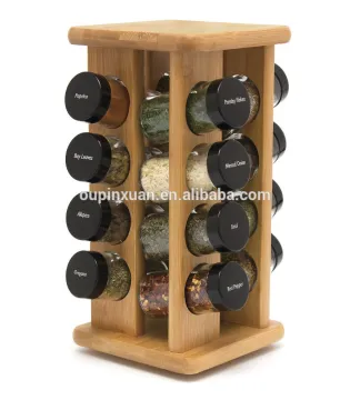 2015 high quality hot selling Bamboo Spice Rack kitchen Spice Storage spice Organization