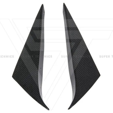 Supertechnics Style Carbon Fiber Front Bumper Canards for Nissan R32 GTR 1989-1994