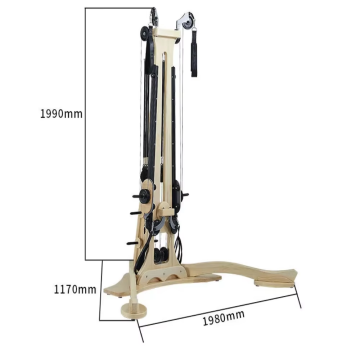 Maple Wood Pilates Equipment: Gyrotonic Pulley Tower for Indoor Studios and Exercises