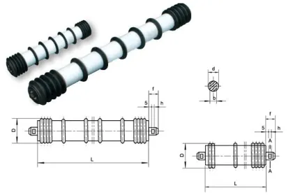 Mining Machinery Equipment Comb Idler Spare Parts