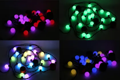 Smart string speaker-lights