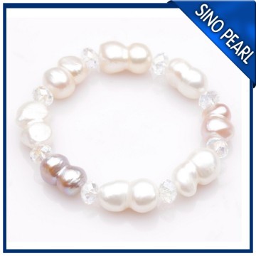AA 12-13MM Multicolor Baroque Freshwater Pearl Smart Bracelet