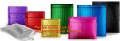 Aluminium Metallic bubbla Mailer, stora Express Post metalliska utskick väskor, rosa, guld folie kuvert, CD, DVD Metallic bubbla