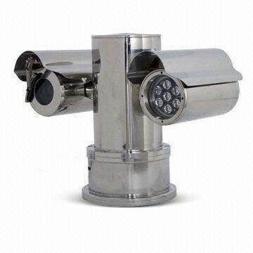Explosion Proof PTZ Camera System wit Stainless Steel Structure, Integrate with IR or Thermal Camera