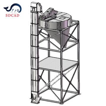 Vertical Gravity Conveyor: SD CAD Brand 32 m3/h TD Belt Elevator for Sand, Coal, and Cement Transport
