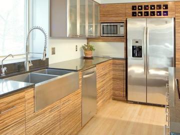 Aluminum Frame Glass Door Kitchen Cabinet