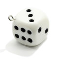 Le plus chaud Cube coloré jeu de dés résine perles mode femmes filles pendentif boucle d&#39;oreille ornement bijoux artisanat accessoires