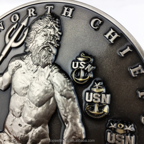 Custom 3D Metal Commemorative Challenge Coin