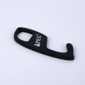 Porte-clés d&#39;ouvre-porte en acrylique noir APEX