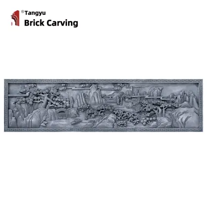 Wall decoration relief landscape painting